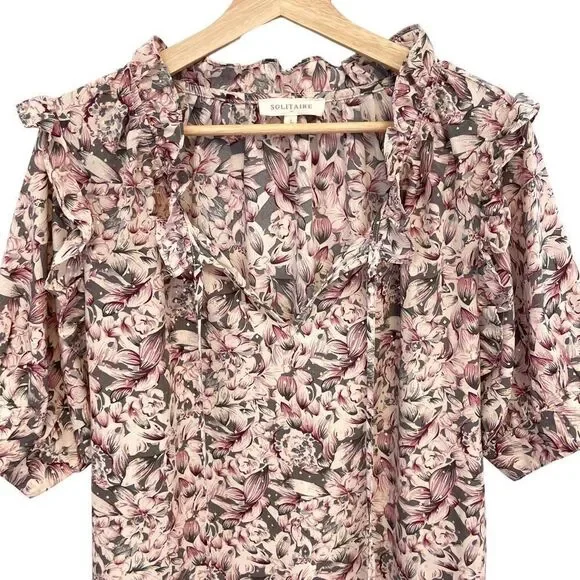 Solitaire Ruffles Top - Picture 2 of 6